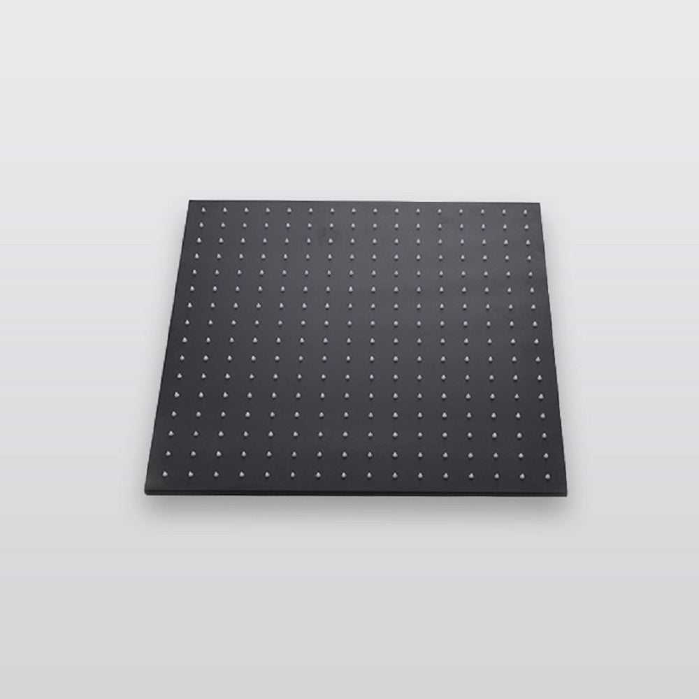 20" Black Thermostatic Shower System Featuring Handheld Shower and Three Body Jets