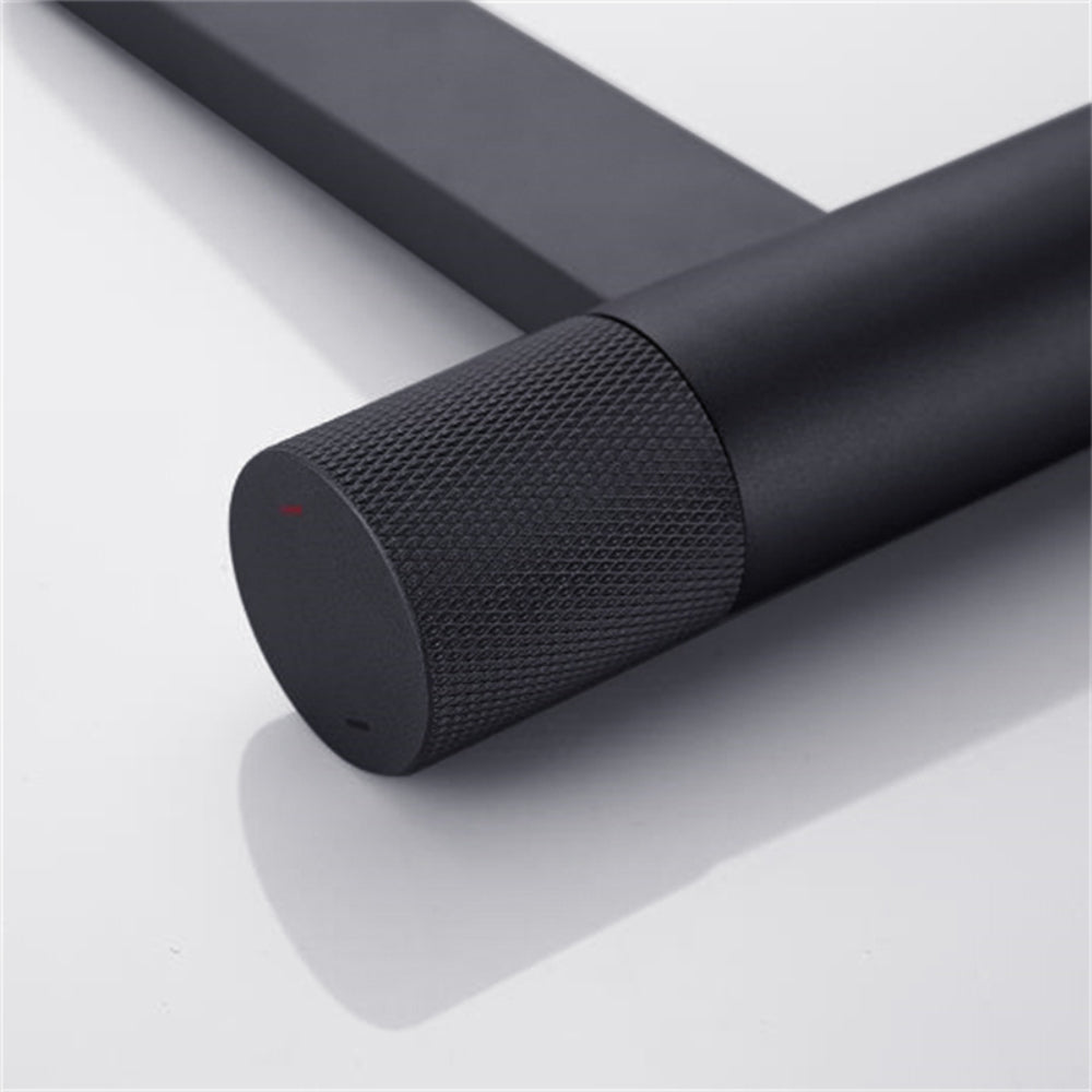 Premium Solid Brass Waterfall Spout Single-Handle Bathroom Sink Faucet