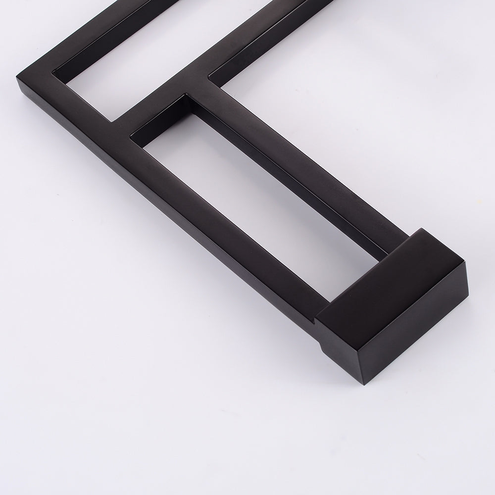 Single-Handle Black Geometric Sink Faucet, Single-Hole Solid Brass, Architectural Design