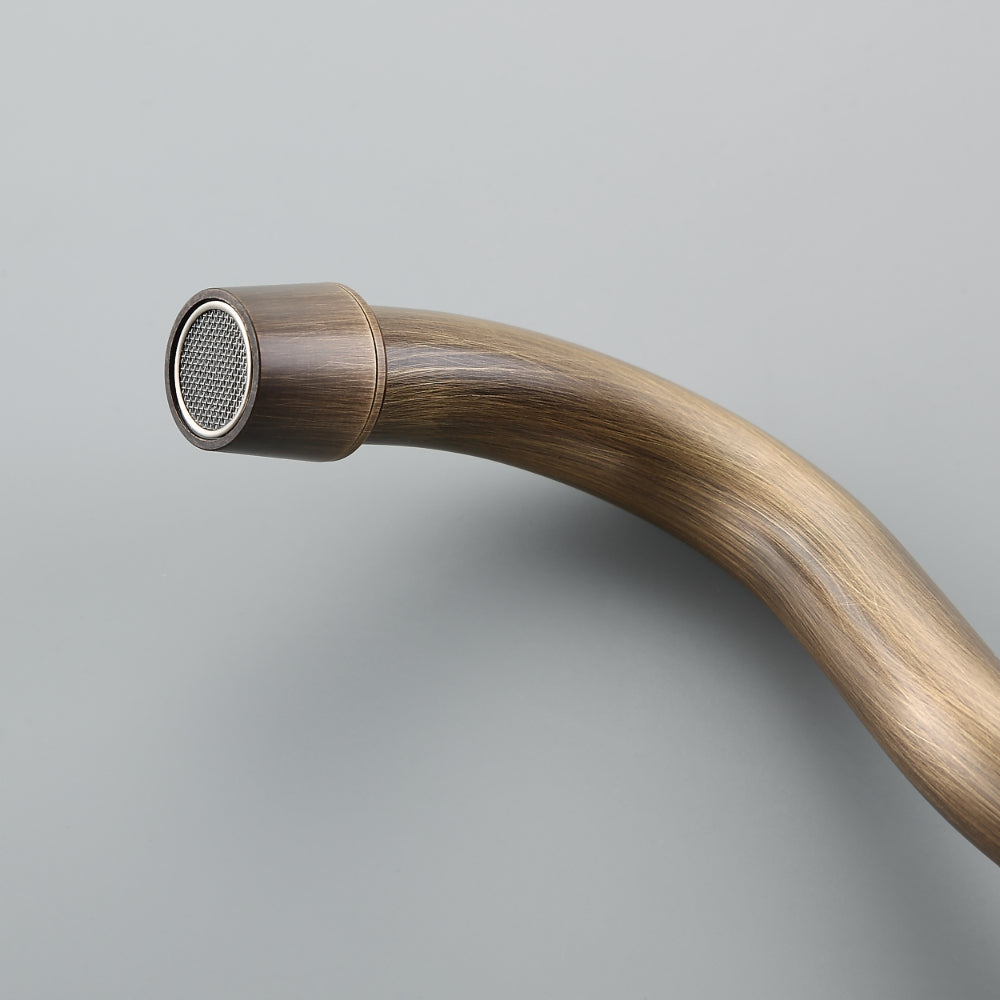 Double-Handle Widespread Sink Faucet with Spout